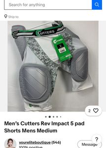 Cutters Padded Compression Shorts