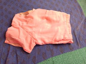 Elegant Peach Saree