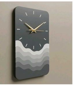 Black Clover Design Gold Tone Clock