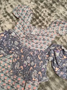 Combo of tunic and crop top