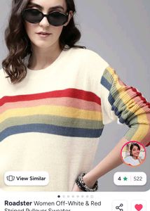 Roadster  Rainbow Striped Pullover