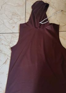 2 quantity Shape Up Sleeveless Hooded gym t shirts