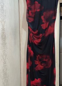 Sheer Floral Maxi Dress
