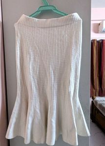 🦢White Ribbed Mermaid Skirt 🦢