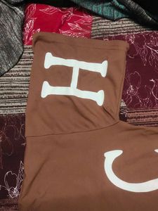 Brown Graphic Print T-Shirt