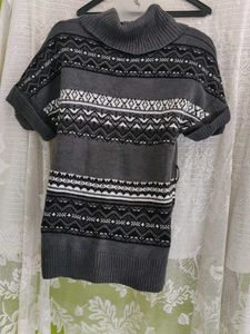 fashion &amp; bug Patterned Knit Short Sleeve Sweater