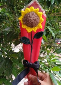 Handmade Crochet  Sunflower bouquet 💐