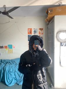Stylish Black Puffer Coat