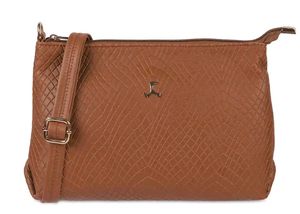 Chic Brown Croc-Embossed Shoulder Bag