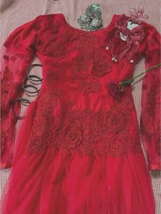 Stunning maroon Embellished gown