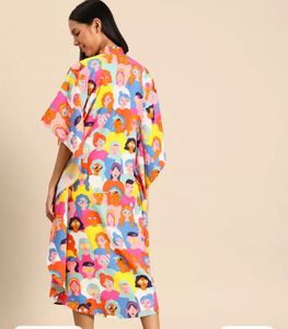 New Print Kaftan Pocket Dress (buy1get1)