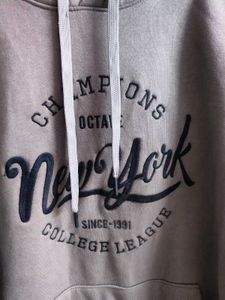Octave Men Printed Hooded Sweatshirt