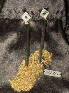Kazo Elegant Gold Dangle Earrings