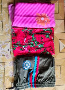 combo set of saree nighty and short