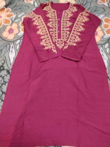 Elegant Embroidered Kurta