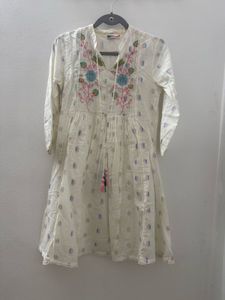 White Embroidered ethnic dress