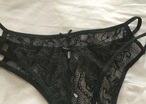Beautiful Black Lace Thong Panty