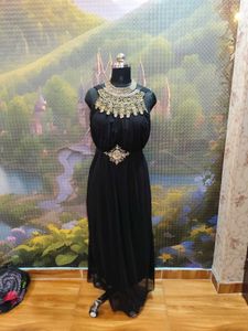 Elegant Black Embellished Gown
