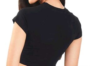 Bonkers Corner black graphic crop top