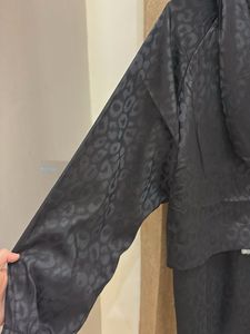 Black Leopard Print windcheater
