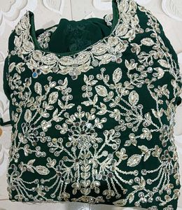 Embroidered work Lehenga Choli set (Free size upto