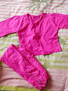 Girls pink dress l size 32