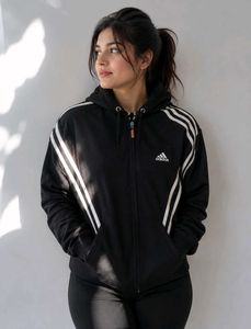 Adidas hooded zip up jacket
