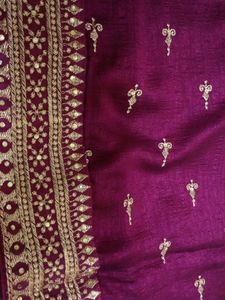 Beautiful Magenta &amp;Goldaan Saree