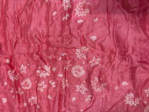 Elegant Pink Floral Print Long Kurti
