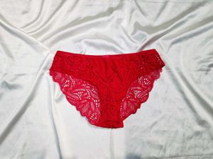 🇳🇿💫🎀Red Lace Trim Briefs