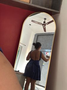 Chic Blue A-Line Mini Dress