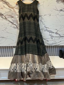 Full Flare Pure Cotton Gown Dress Bust- 36