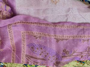 Elegant Purple Saree with Peacock Design