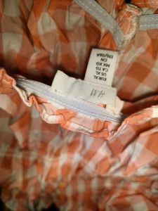 H&amp;M cute Gingham Off-Shoulder Crop Top