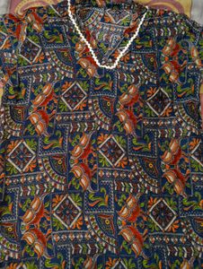💙✨ Women’s Printed Kurta Palazzo Set | 🌺 Ethnic