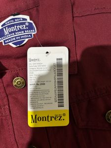 Bramd new Maroon Denim Jacket and Skirt