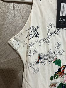 Cut In Japanese Floral midi Dress