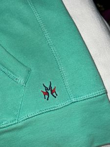 Mint Green Zip-Up Hoodie