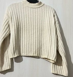 combo Burgundy jean and cream sweater