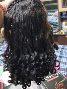 Curly Dark Brown hairs