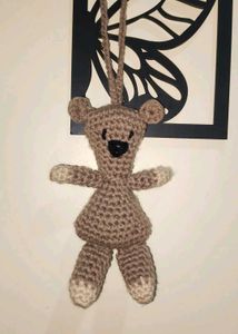 Handmade Crochet Teddy Bear Charm