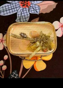 Elegant Gold Clutch Bag with Embellishments