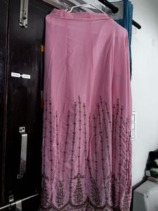 pink lehnga frock dress