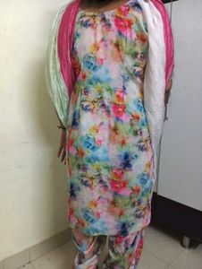 Vibrant Floral Kurta Set