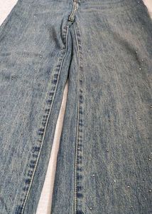 stonn savana Wide Leg Denim Jeans+baggy😋😍