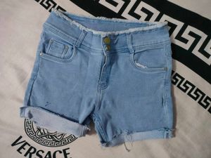 Blue Denim Shorts