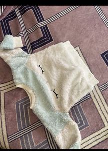 Cozy Fuzzy Sleepy Eye Sweater