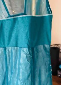 Stunning Teal Sequined Gown