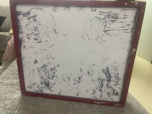 Large Wooden Storage Box With Board as Top Cover