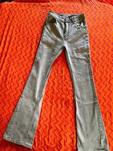 Grey Flare Jeans